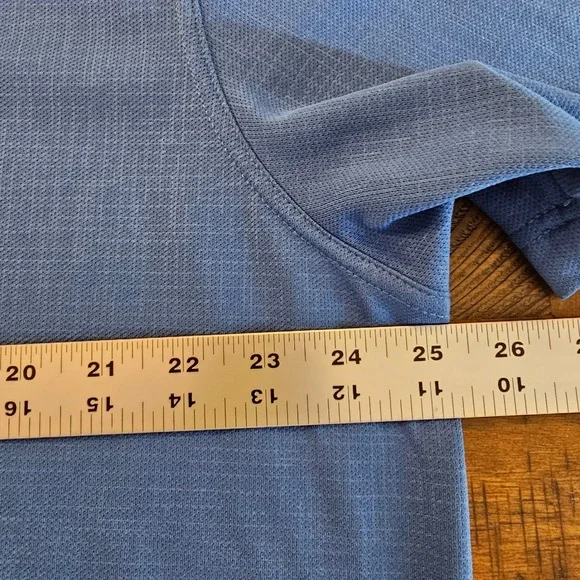 Greg Norman XXL Blue Polo Shirt Play Dry Golf Colorful Shark Logo Menswear - Picture 5 of 6